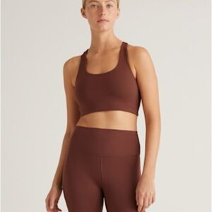Quince Chocolate Brown Sports Bra